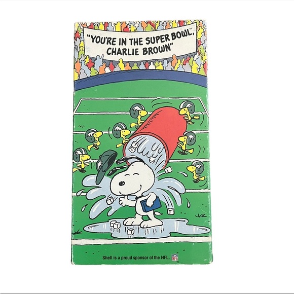 1993 You’re in the Super Bowl Charlie Brown VHS Tape - Picture 2 of 5